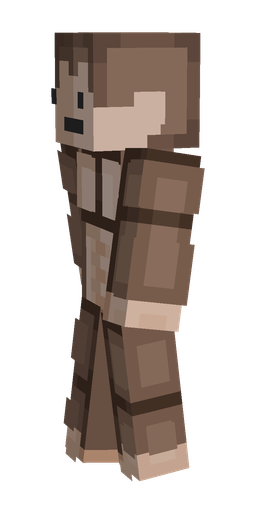 Brown skin: body, left side render