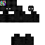 Black skin: raw texture render