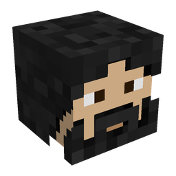Black skin: head render