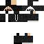 Black skin: raw texture render