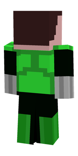 Black skin: body, back render