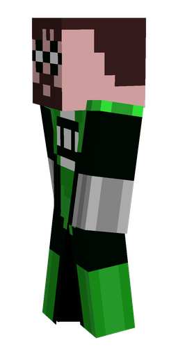 Black skin: body, left side render