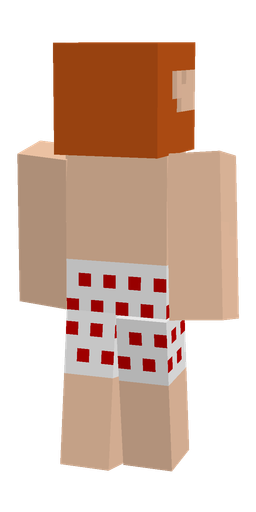 Brown skin: body, back render