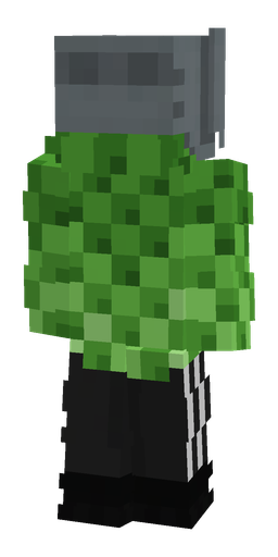 Black skin: body, back render