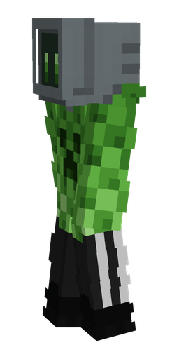 Black skin: body, left side render