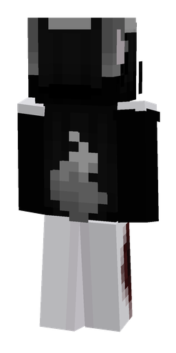 Black skin: body, back render