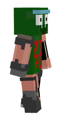 Black skin: body, right side render