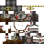 Black skin: raw texture render