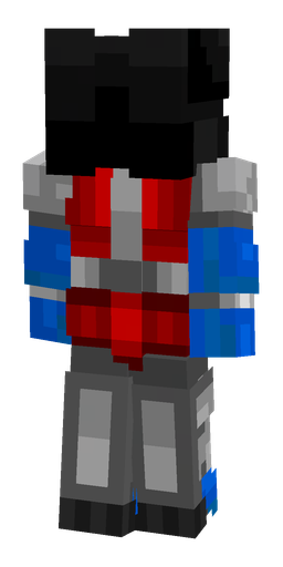Black skin: body, back render
