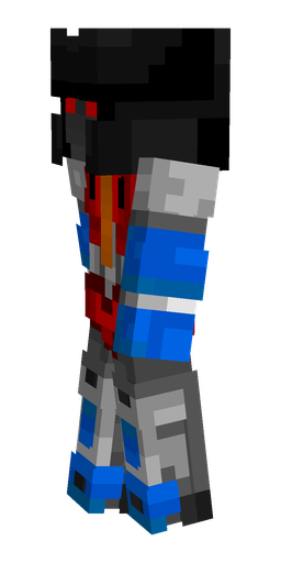 Black skin: body, left side render