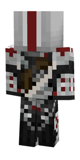Black skin: body, back render
