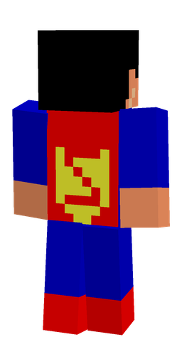 Blue skin: body, back render