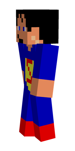Blue skin: body, left side render