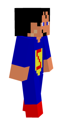 Blue skin: body, right side render