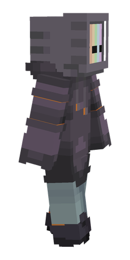 Black skin: body, right side render