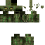 Black skin: raw texture render