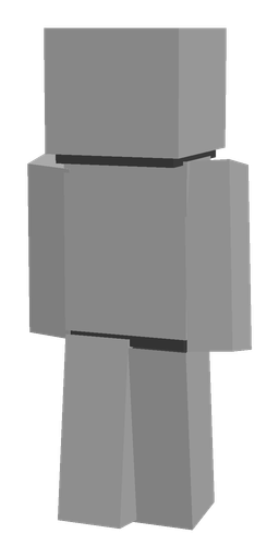Black skin: body, back render