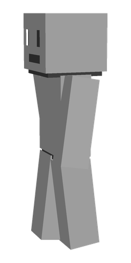 Black skin: body, left side render