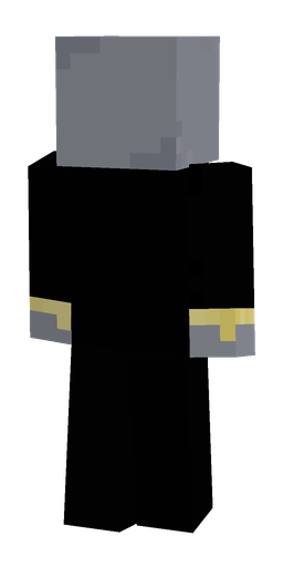 Black skin: body, back render