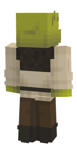 Brown skin: body, back render