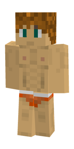 Brown skin: body, front render