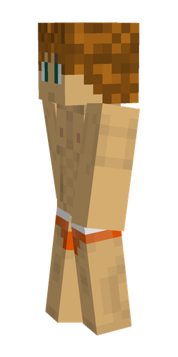 Brown skin: body, left side render