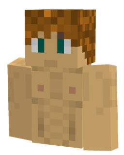 Brown skin: bust render