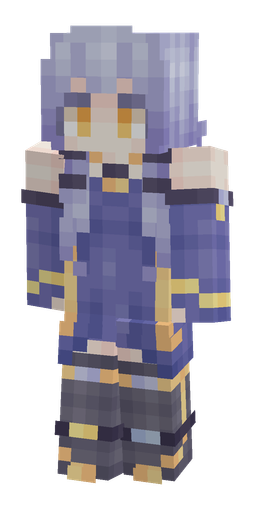 Blue skin: body, front render