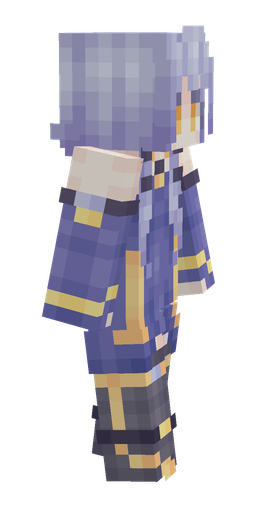 Blue skin: body, right side render