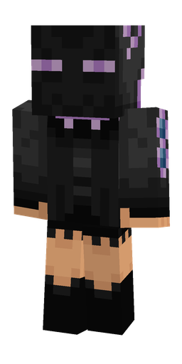 Black skin: body, back render