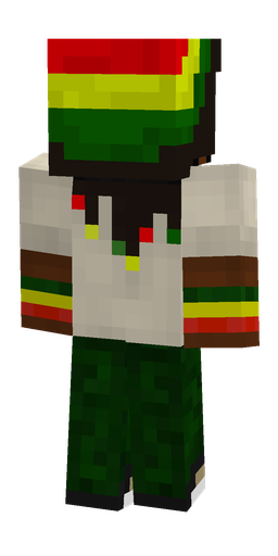Black skin: body, back render