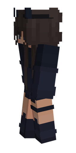 Black skin: body, left side render