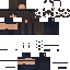 Black skin: raw texture render