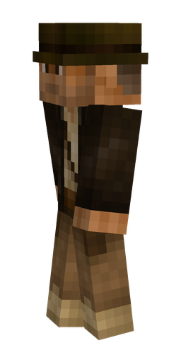 Black skin: body, left side render