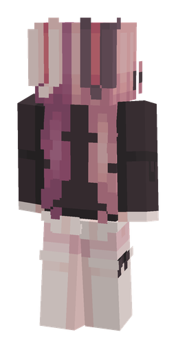 Black skin: body, back render