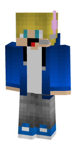 Blue skin: body, front render