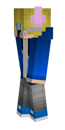 Blue skin: body, left side render