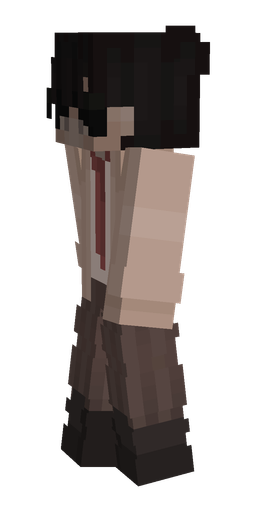 Black skin: body, left side render