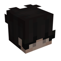 Black skin: head render