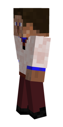 Blue skin: body, left side render