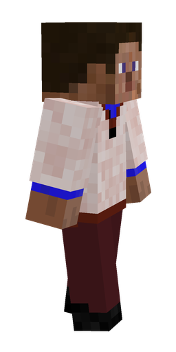 Blue skin: body, right side render