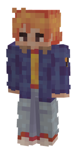 Blue skin: body, front render