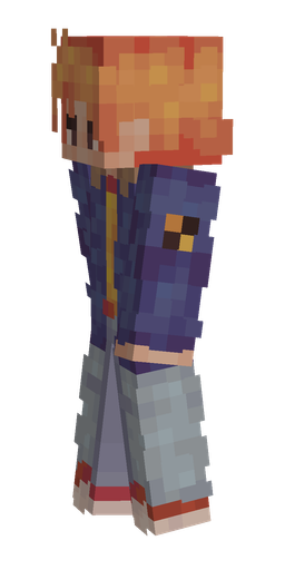 Blue skin: body, left side render