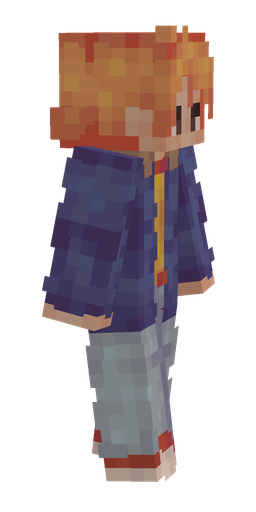 Blue skin: body, right side render