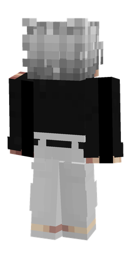 Black skin: body, back render