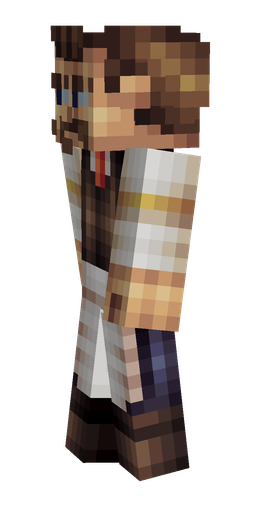 Brown skin: body, left side render