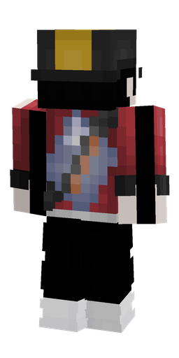 Black skin: body, back render