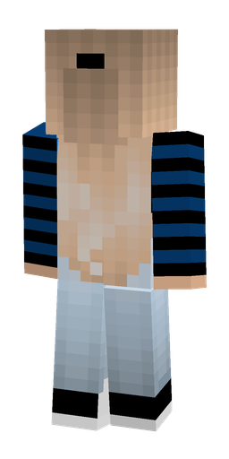 Black skin: body, back render
