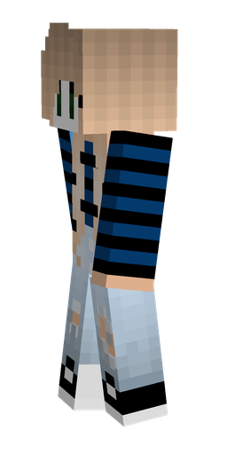 Black skin: body, left side render