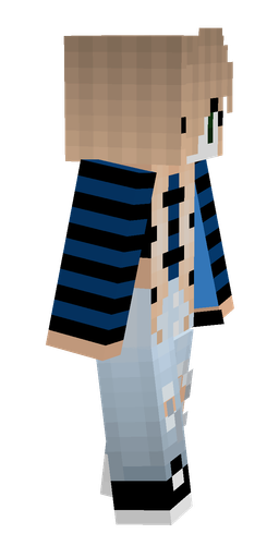 Black skin: body, right side render